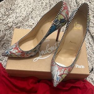 Christian Louboutin Colorful Patterned Heels